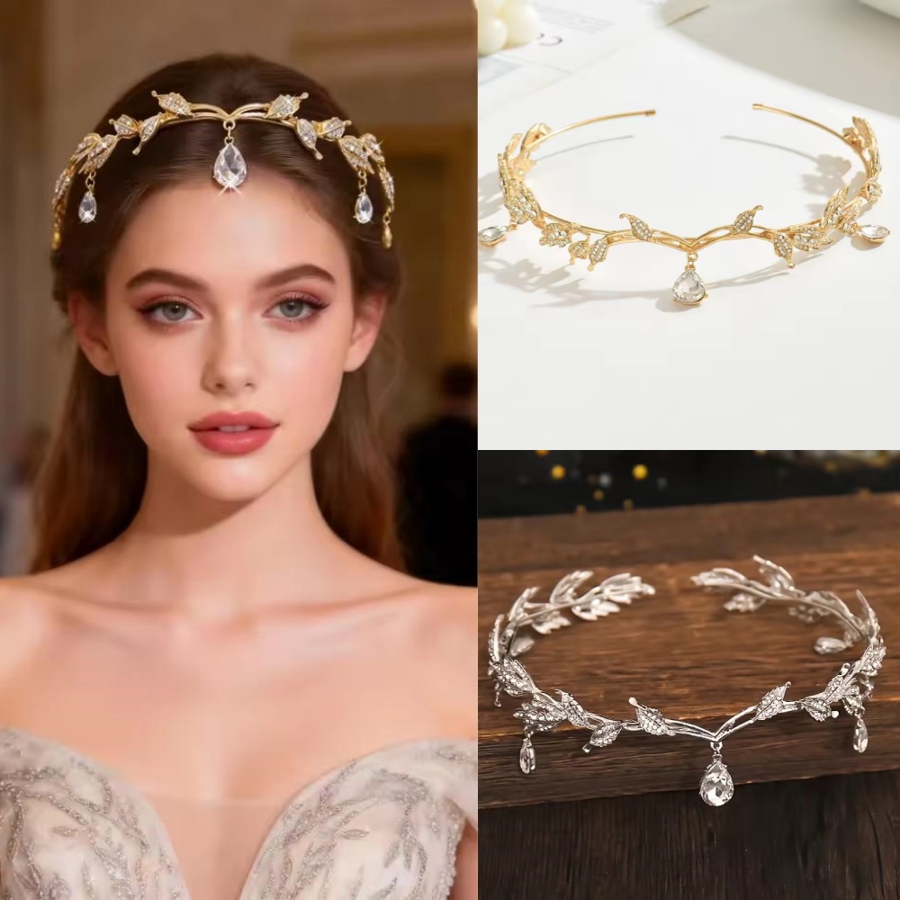 Jewelry Making Adults - Vintage Korony Wróżek Tiary Kryształowe Liście