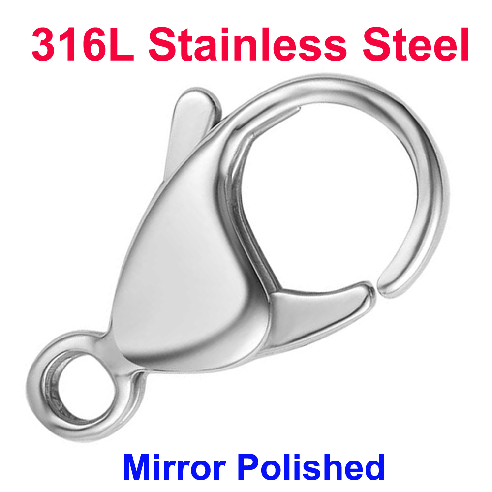 Jewelry Making Parts - Zapięcia typu karabińczyk ze stali nierdzewnej