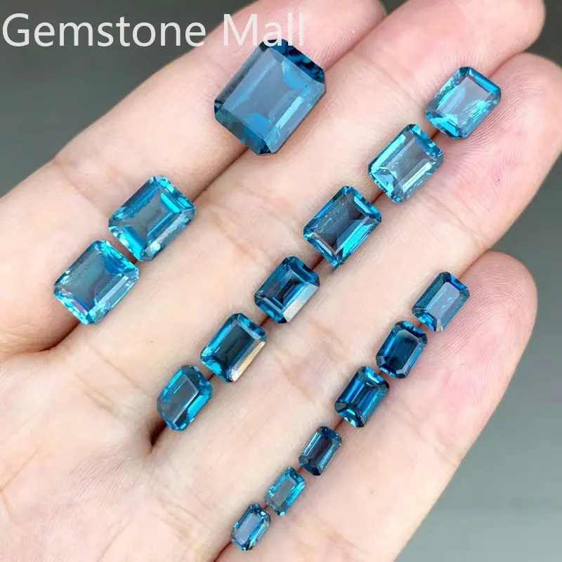 Jewelry Making London - Szmaragdowy naturalny topaz 4mm * 6mm