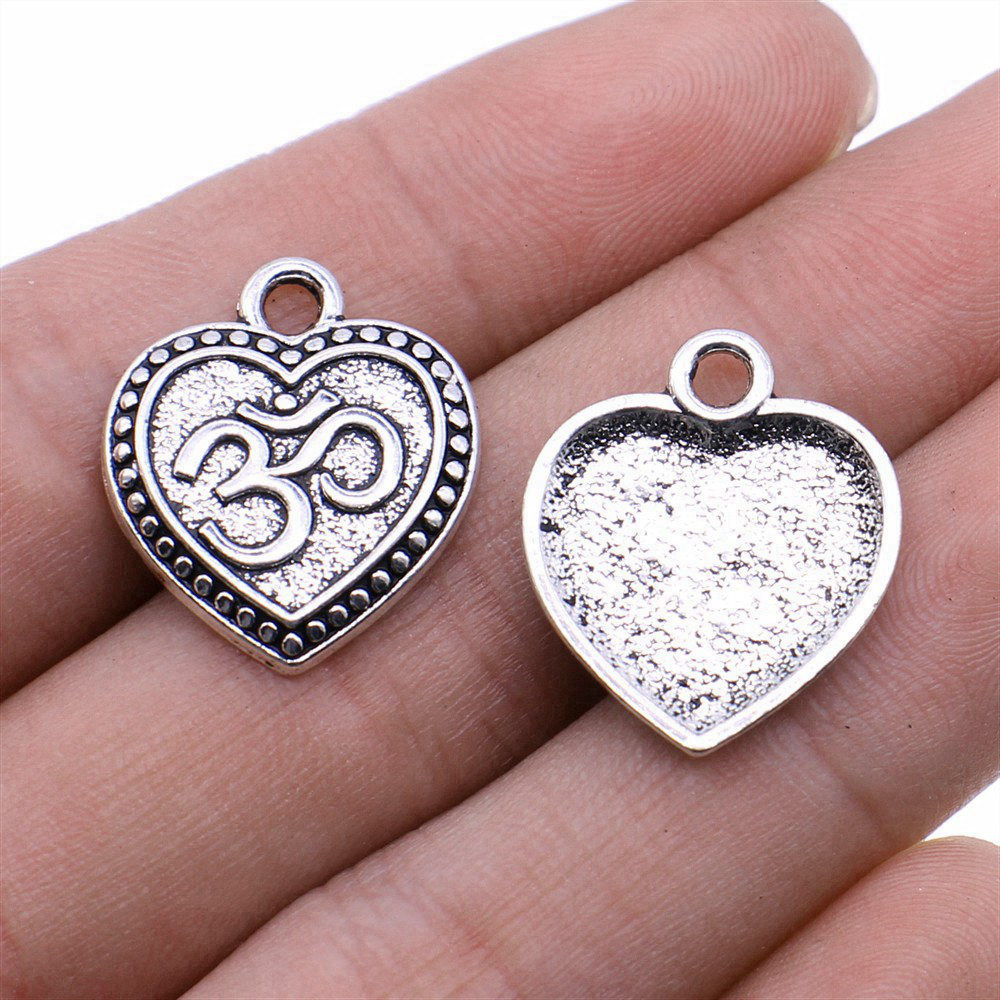 Jewelry Making The Well - Zawieszka Symbol Medytacji Om Yoga, Stop,