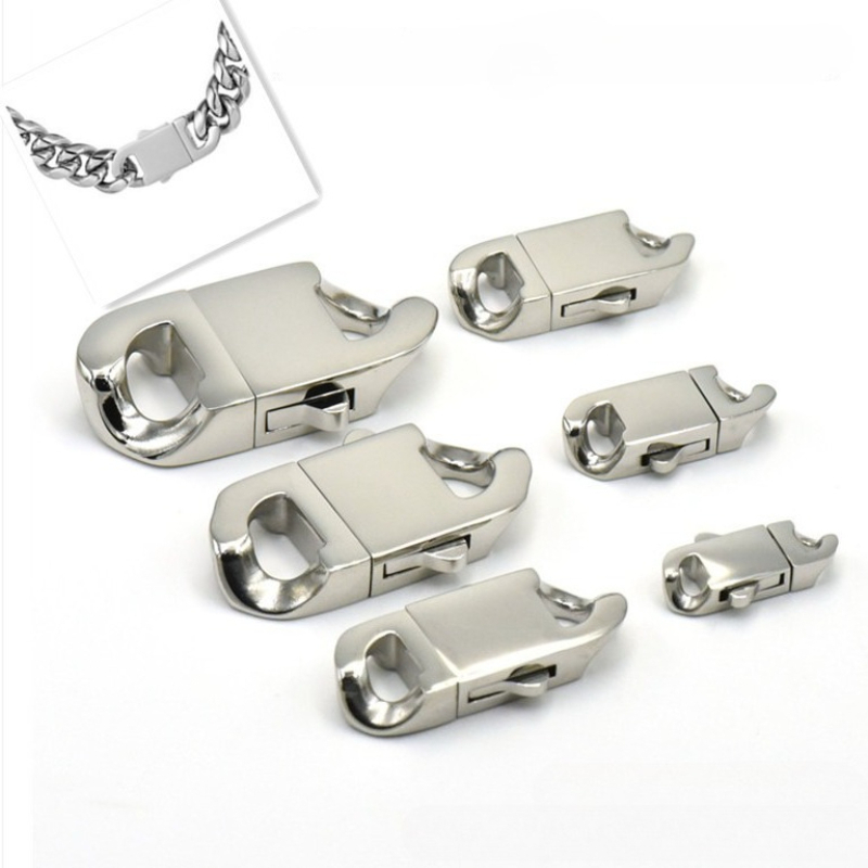 Jewelry Making Metal Supplies - Zapięcie sprężynowe ze stali nierdzewnej, karabińczyk,