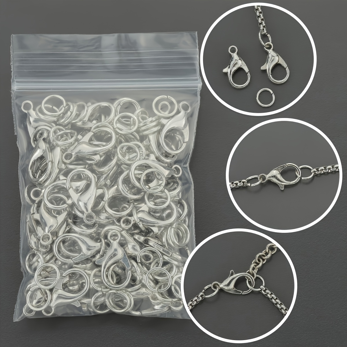 1/2/300 szt. Zapięcia typu kar – Jewelry Making Hoops recenzja i cena