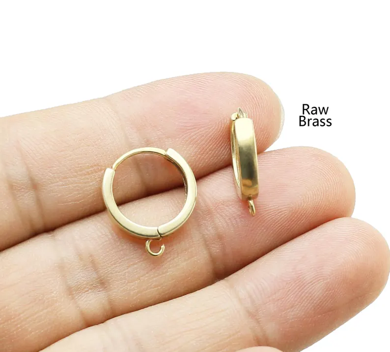 10 szt. Mosiężne Oczka do Kolc – Jewelry Making Hoops recenzja i cena