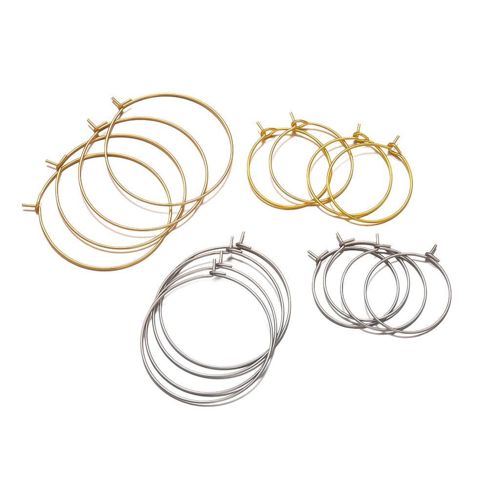 50 szt. Kolczyki koła ze stali – Jewelry Making Hoops recenzja i cena