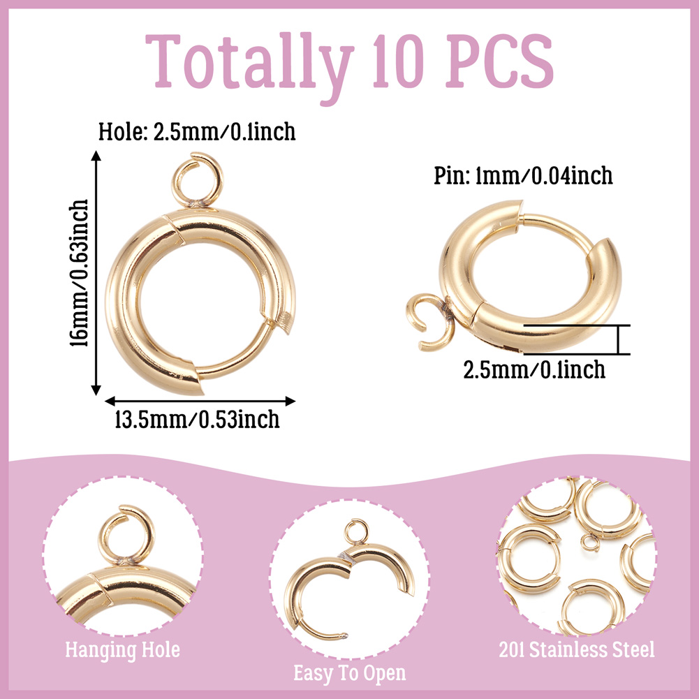 10 szt. Haczyki do kolczyków t – Jewelry Making Hoops recenzja i cena