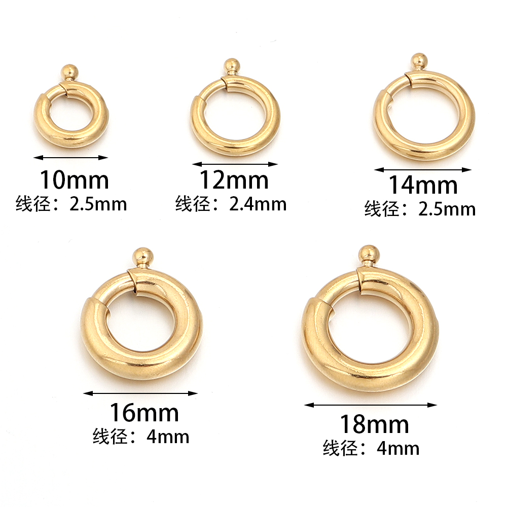 2 szt. Zapięcia sprężynowe ze  – Jewelry Making Hoops recenzja i cena