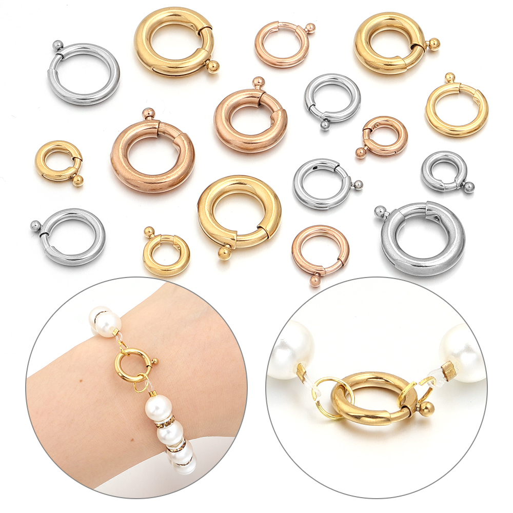 2 szt. Zapięcia sprężynowe ze  – Jewelry Making Hoops recenzja i cena