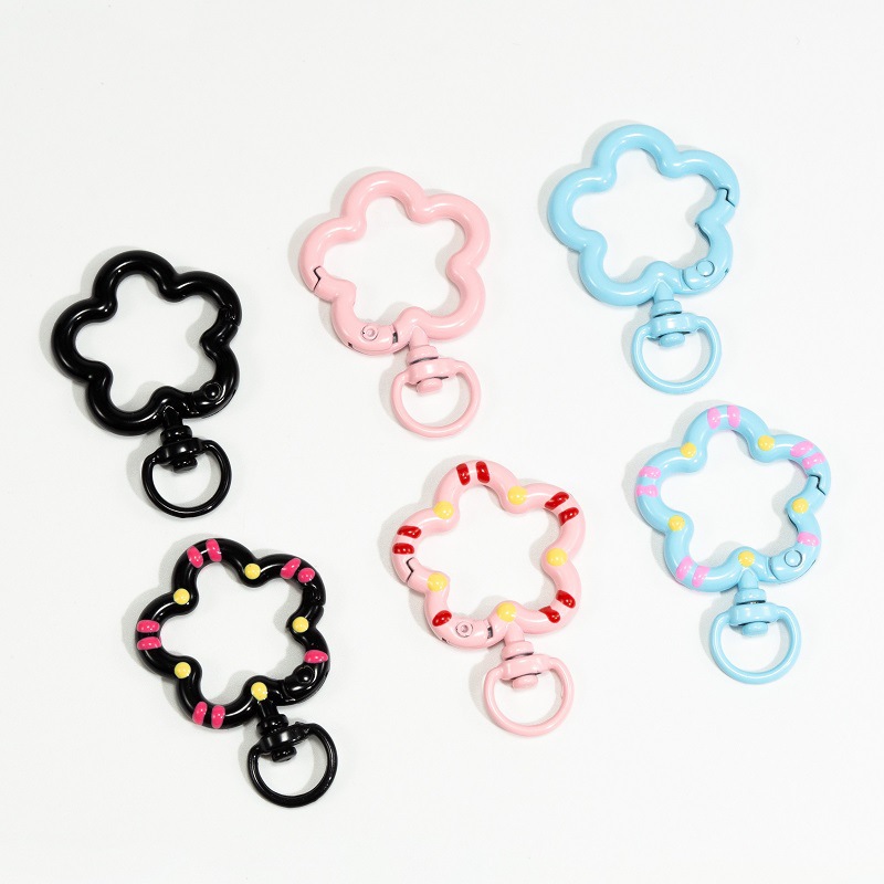 5szt Kwiat Metalowe zatrzaski  – Jewelry Making Hoops recenzja i cena