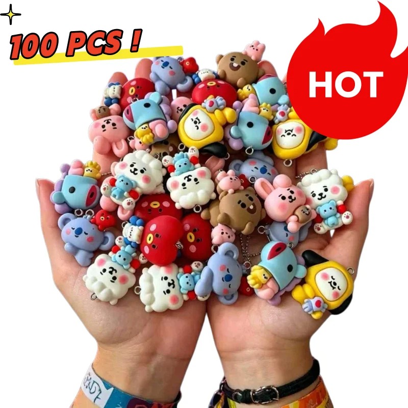 7 szt. BT21 Żywiczne Charmsy z – Jewelry Making Parts recenzja i cena