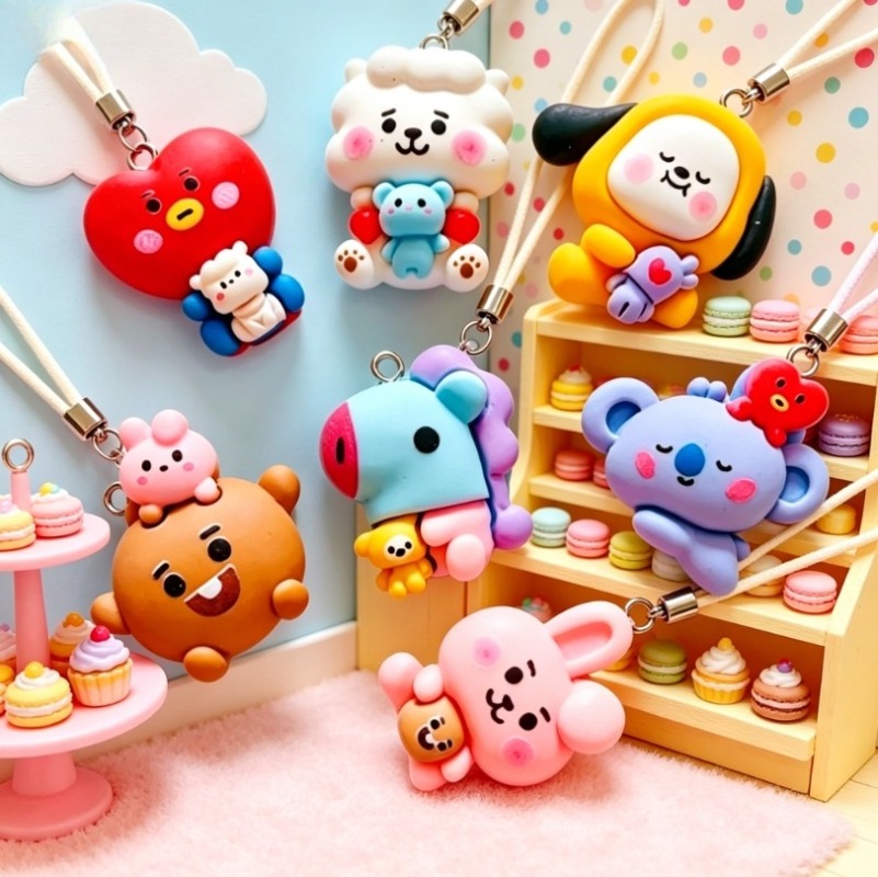 7 szt. BT21 Żywiczne Charmsy z – Jewelry Making Parts recenzja i cena