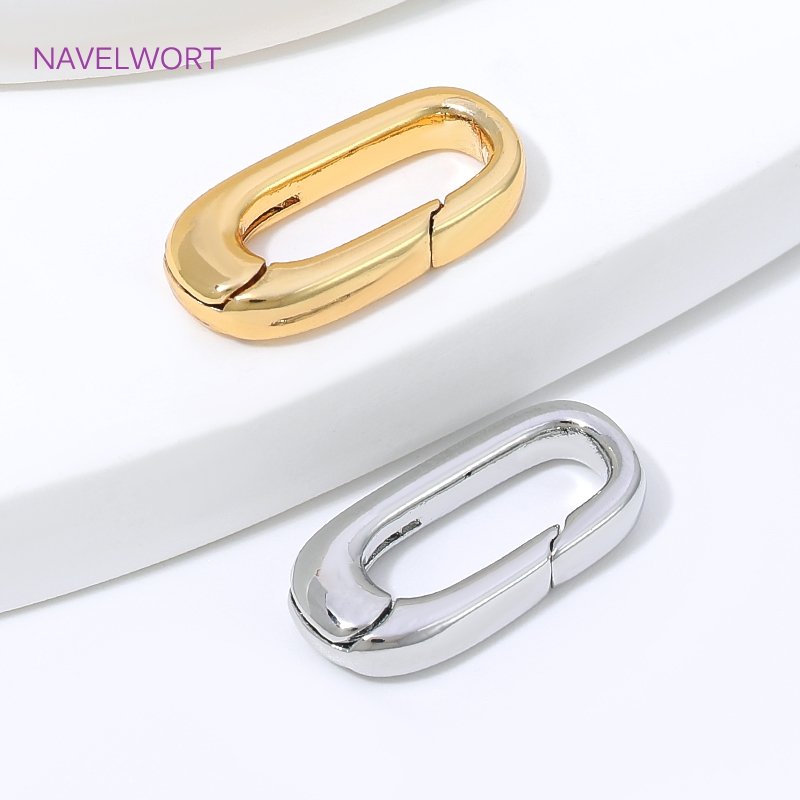 1/2/4 szt. Złote (18K) owalne  – Jewelry Making Metal Supplies recenzja i cena
