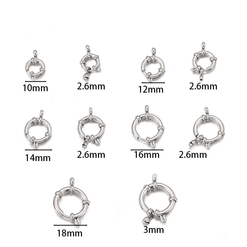 2 szt. Okrągłe sprężynowe zapi – Jewelry Making Metal Supplies recenzja i cena
