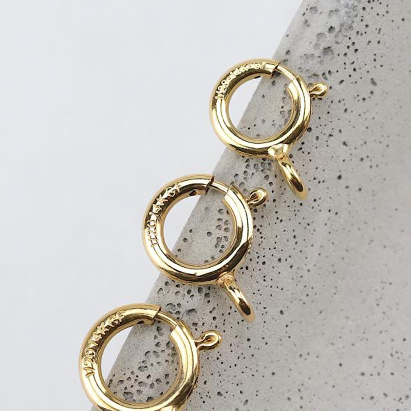 Złote zapięcia sprężynowe 14K  – Jewelry Making Hoops recenzja i cena