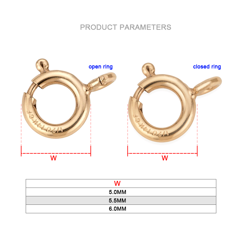Złote zapięcia sprężynowe 14K  – Jewelry Making Hoops recenzja i cena